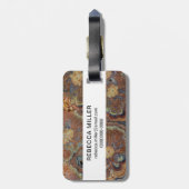 Blütenrohr Onyx Gepäckanhänger (Rückseite vertikal)