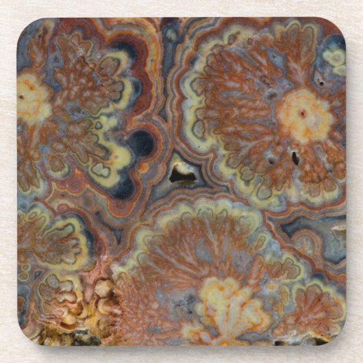 Blütenrohr Onyx Getränkeuntersetzer (Vorderseite)