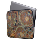 Blütenrohr Onyx Laptopschutzhülle (Vorderseite Links)