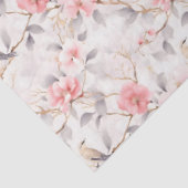 Blütenrosa Asiatischer Blütenvogel Seidenpapier (Ausschnitt)