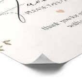 Blütenrosa Babyduschfavoriten Poster (Ecke)