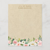 Blütenrosa Bläschen und Kraft Personalisiert (Vorderseite)