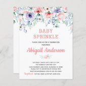 Blütenrosa Bläsernchen Einladung (Vorne/Hinten)