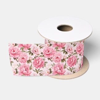 Blütenrosa Blume Satinband