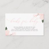 Blütenrosa Blumenbücher für Kinder Begleitkarte (Vorderseite)