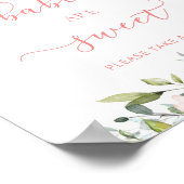 Blütenrosa Blumenjungen sind süß Poster (Ecke)