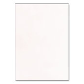 Blütenrosa Blumenkarte Tischnummer (Rückseite)