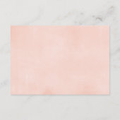 Blütenrosa Blumenmädchen Babydusche Anfrage Begleitkarte (Rückseite)