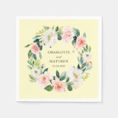 Blütenrosa Blumenregen Serviette (Vorderseite)