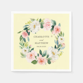 Blütenrosa Blumenregen Serviette