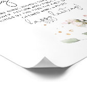 Blütenrosa Blumenring Jagd Bridspiel Poster (Ecke)