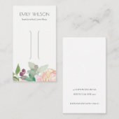 Blütenrosa Blumenstanze Clip Display Visitenkarte (Vorne/Hinten)
