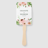 Blütenrosa Blumentraum Fächer (Vorderseite)