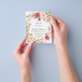 Blütenrosa Blütendusche Flyer (Gruppe)