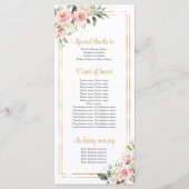 Blütenrosa Blütengeometrie Goldener Rahmen Quincea Programm (Rückseite)