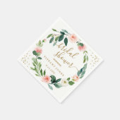 Blütenrosa Brautparty Confetti Serviette (Ecke)