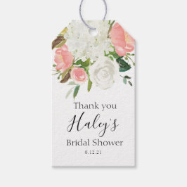 Blütenrosa Brautparty Geschenkanhänger