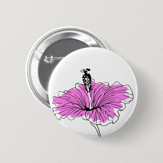 Blütenrosa Button (Vorne & Hinten)