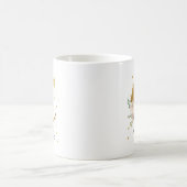 Blütenrosa Creme Aquarellfarbenmonogramm C Kaffeetasse (Mittel)