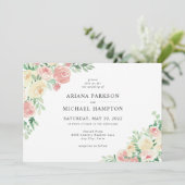 Blütenrosa Einladung (Stehend Vorderseite)