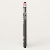 Blütenrosa Farbflorenmonogramm Case-Mate iPhone Hülle (Hinten/Links)