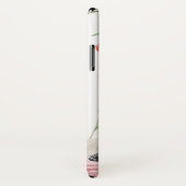 Blütenrosa Farbflorenmonogramm Case-Mate iPhone Hülle (Hinten/Rechts)