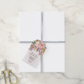 Blütenrosa Geschenkanhänger (Mit Garn)