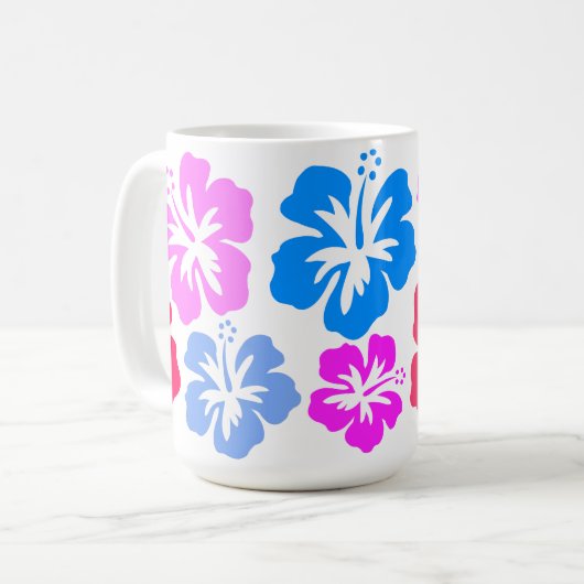 Blütenrosa Kaffeetasse (Vorderseite Links)