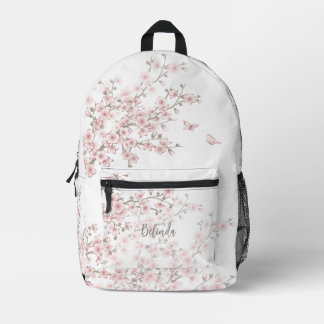 Blütenrosa Kirschblüten-Farben Bedruckter Rucksack