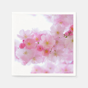Blütenrosa Kirschblüten Serviette