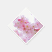 Blütenrosa Kirschblüten Serviette (Ecke)