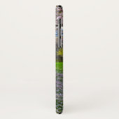 Blütenrosa Kirschblütenbaum mit Holz Case-Mate iPhone Hülle (Hinten/Links)