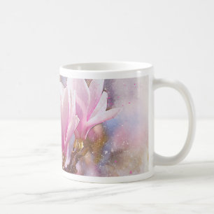 Blütenrosa Lila Magnolien - Frühjahrswoche Blume Kaffeetasse