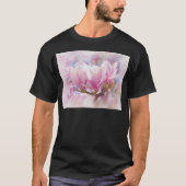 Blütenrosa Lila Magnolien - Frühjahrswoche Blume T-Shirt (Vorderseite)