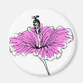 Blütenrosa Magnet (Vorne)