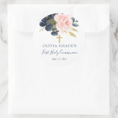 Blütenrosa-Marineinfanterie Runder Aufkleber (Tasche)