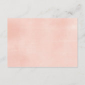 Blütenrosa Marsala Blumenbücher für das Baby Begleitkarte (Rückseite)