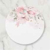 Blütenrosa Mimosa-Bar Geschenkanhänger (Vorderseite)