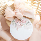 Blütenrosa Mimosa-Bar Geschenkanhänger