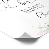 Blütenrosa Mimosa Bar Poster (Ecke)