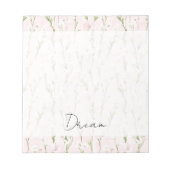 Blütenrosa Notizblock (Vorderseite)