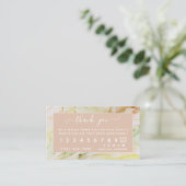 Blütenrosa Personalisierte Beauty Loyalty Card Treuekarte (Stehend Vorderseite)