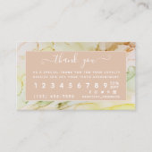 Blütenrosa Personalisierte Beauty Loyalty Card Treuekarte (Vorderseite)