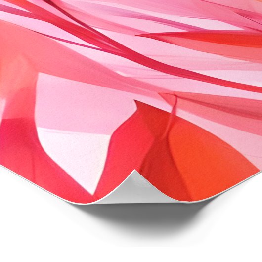 Blütenrosa Poster (Ecke)