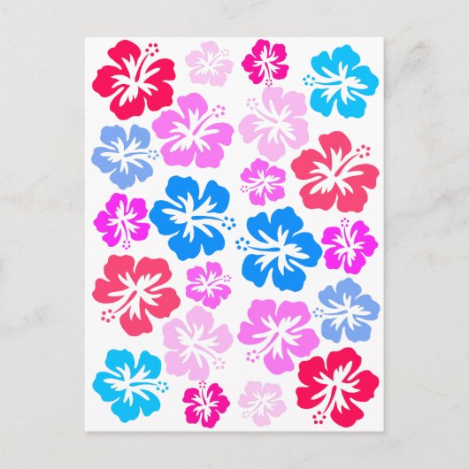 Blütenrosa Postkarte (Vorderseite)