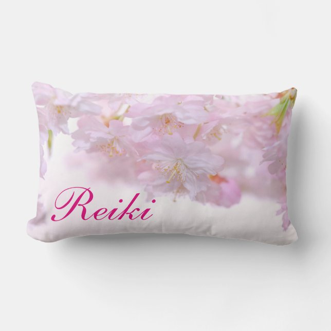 Blütenrosa Reiki Blossom Lendenkissen (Vorderseite)
