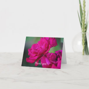 Blütenrosa Rose Dankeskarte