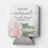 Blütenrosa Rose Hochzeitsfeier Dosenkühler (Rückseite)