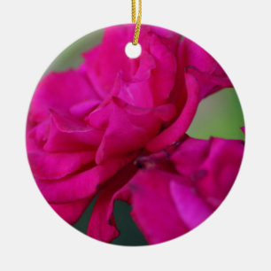 Blütenrosa Rose Keramikornament