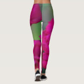 Blütenrosa Rose Leggings (Rückseite)